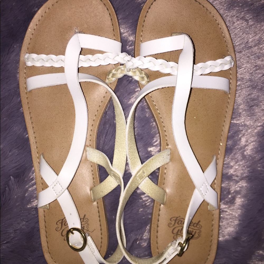 White Strappy Sandals!